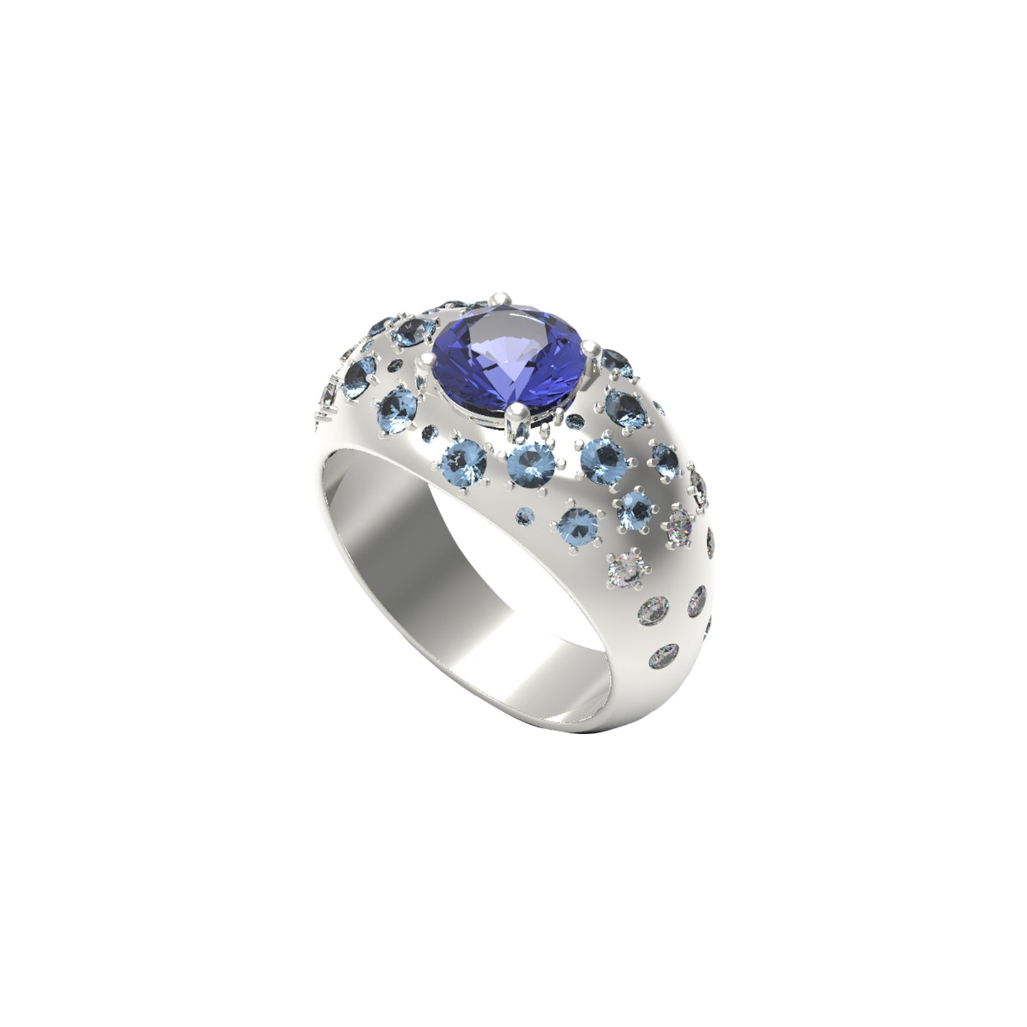 Happy Life Blue Sapphire Ring