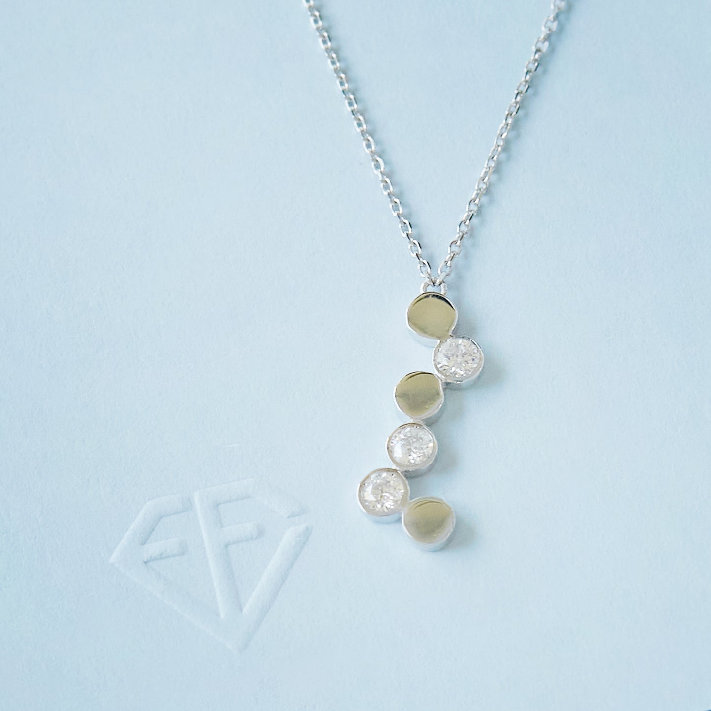 Champagne Bubbles Pendant Necklace
