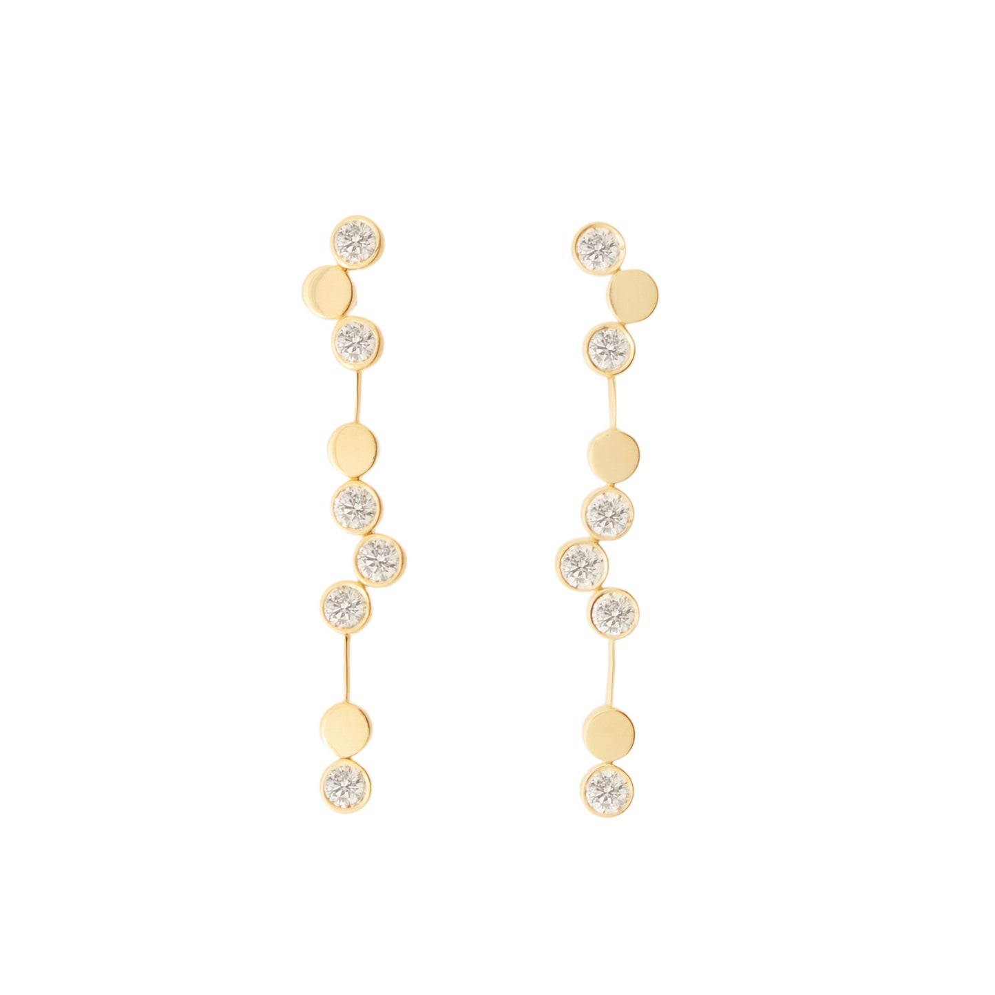 Champagne Bubbles Pindrop Earrings
