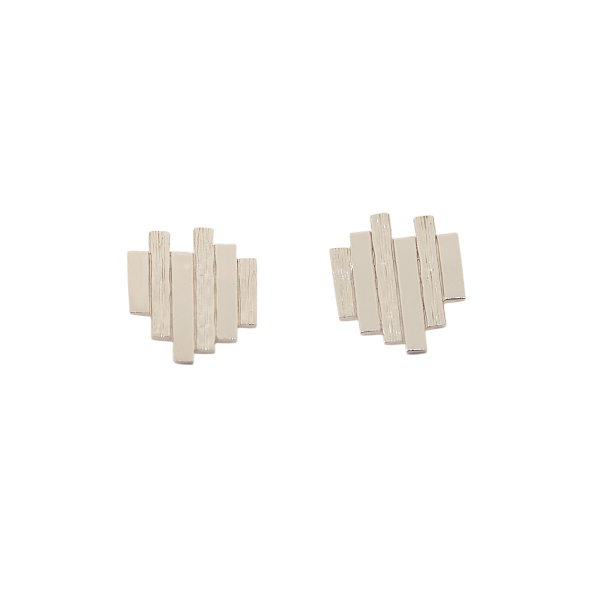 Erin Flynn Defining Lines Earrings White Gold
