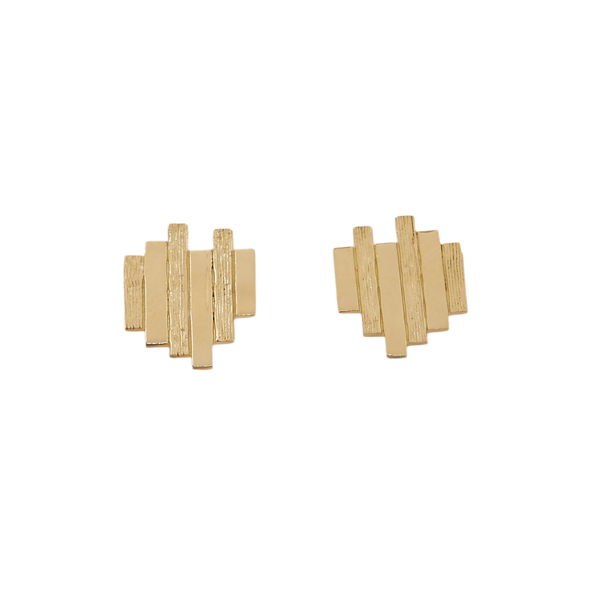 Erin Flynn Defining Lines Earrings Yellow Gold