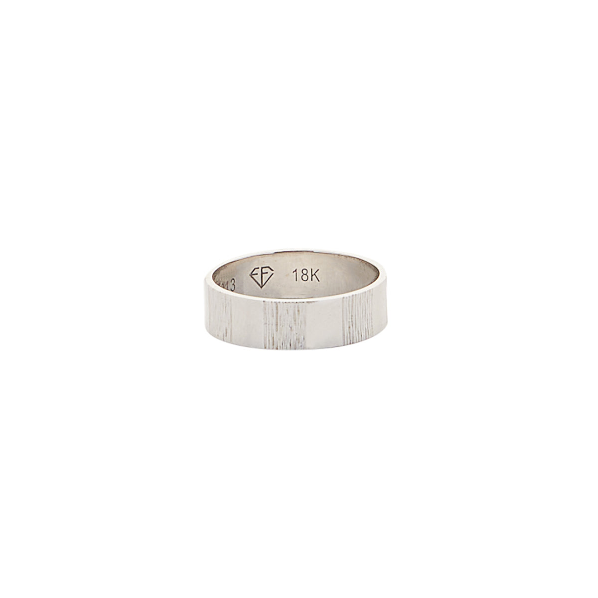 Erin Flynn Defining Lines Ring White Gold