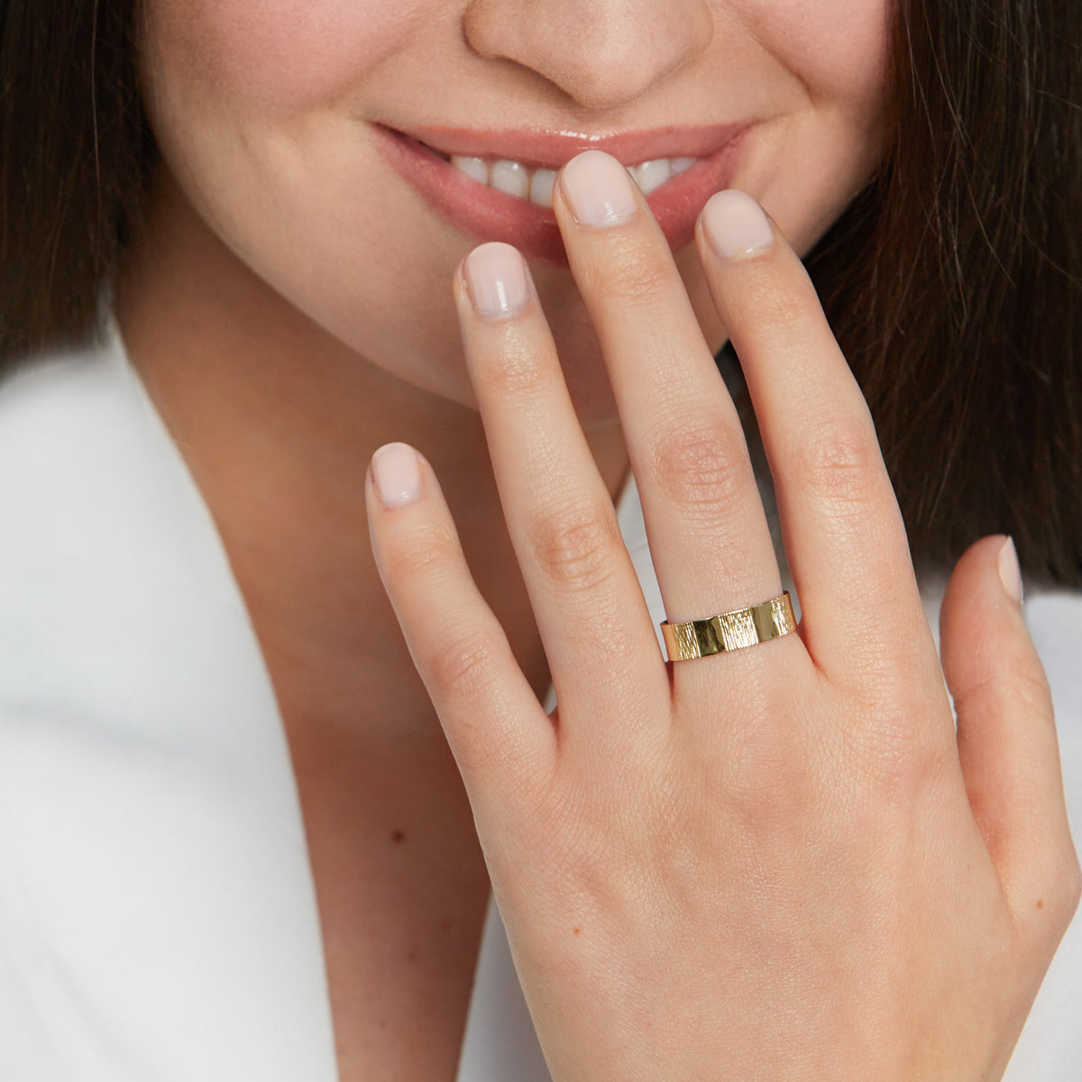 Erin Flynn Defining Lines Ring Yellow Gold