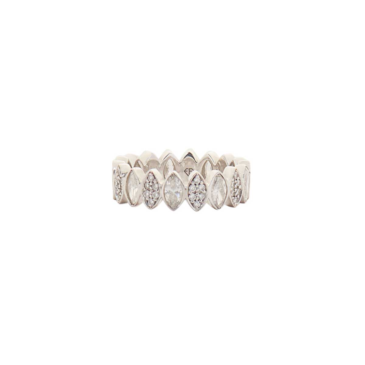 Erin Flynn Megawatt Ring White Gold