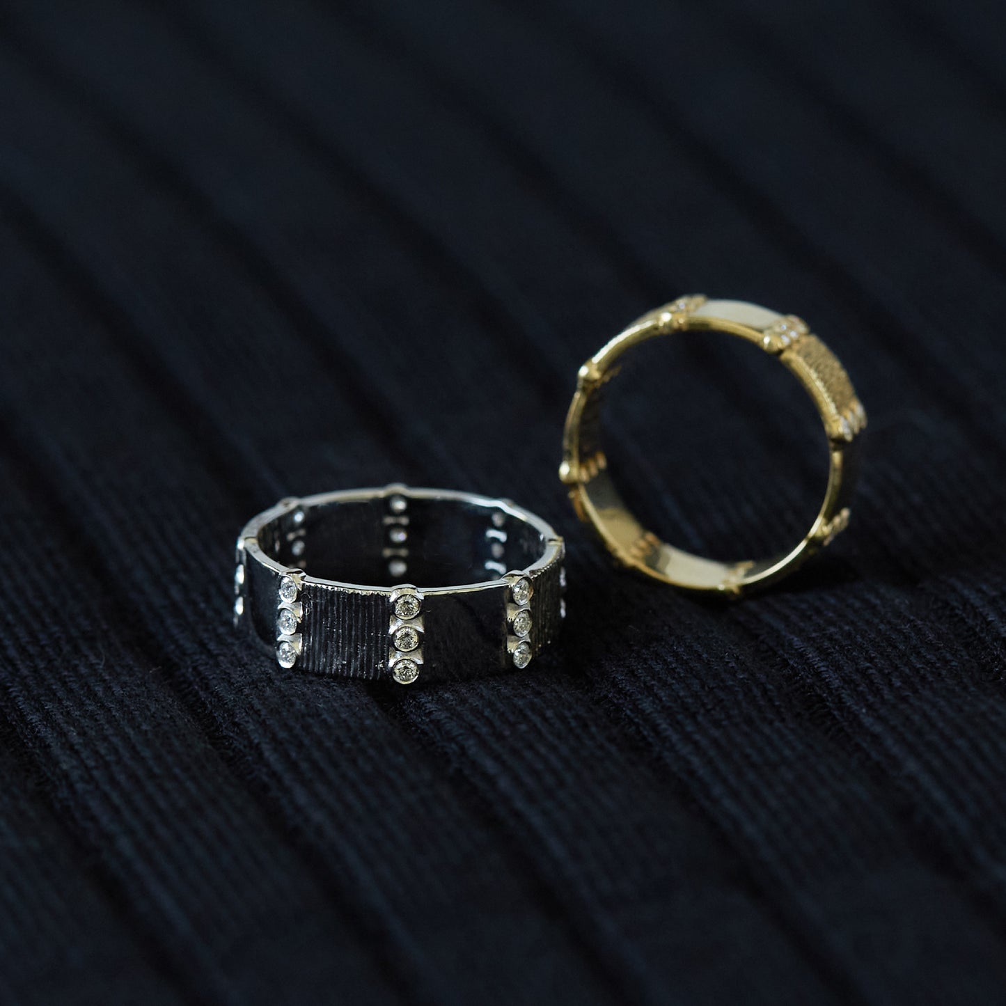 Men's Defining Lines Ring with Diamonds