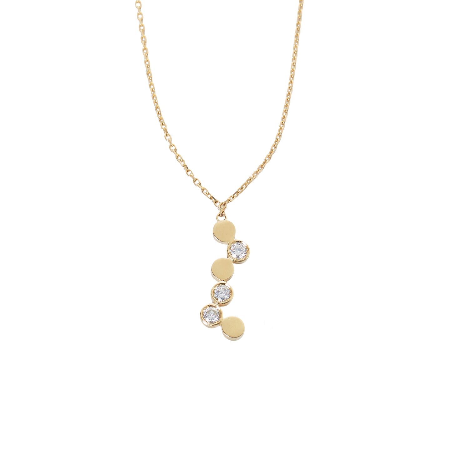 Champagne Bubbles Pendant Necklace