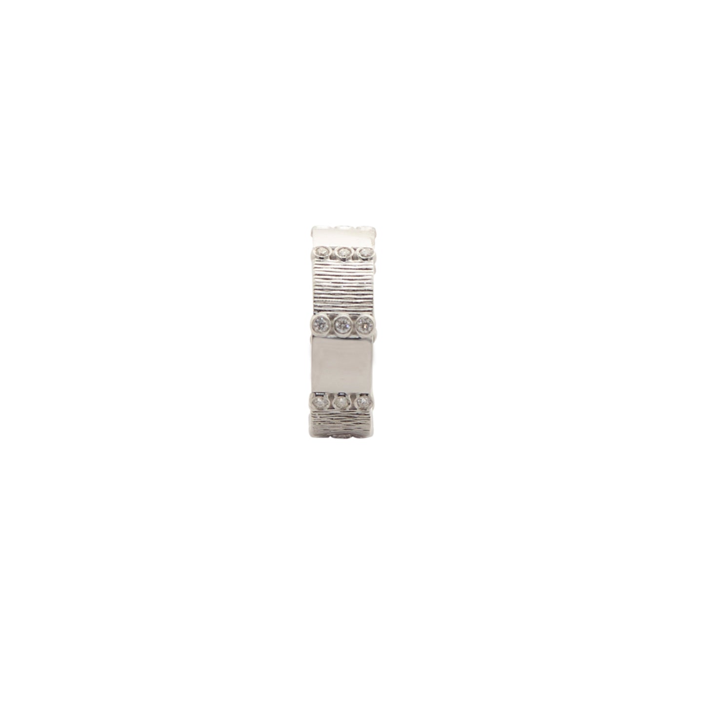 Defining Lines Ring with Diamonds
