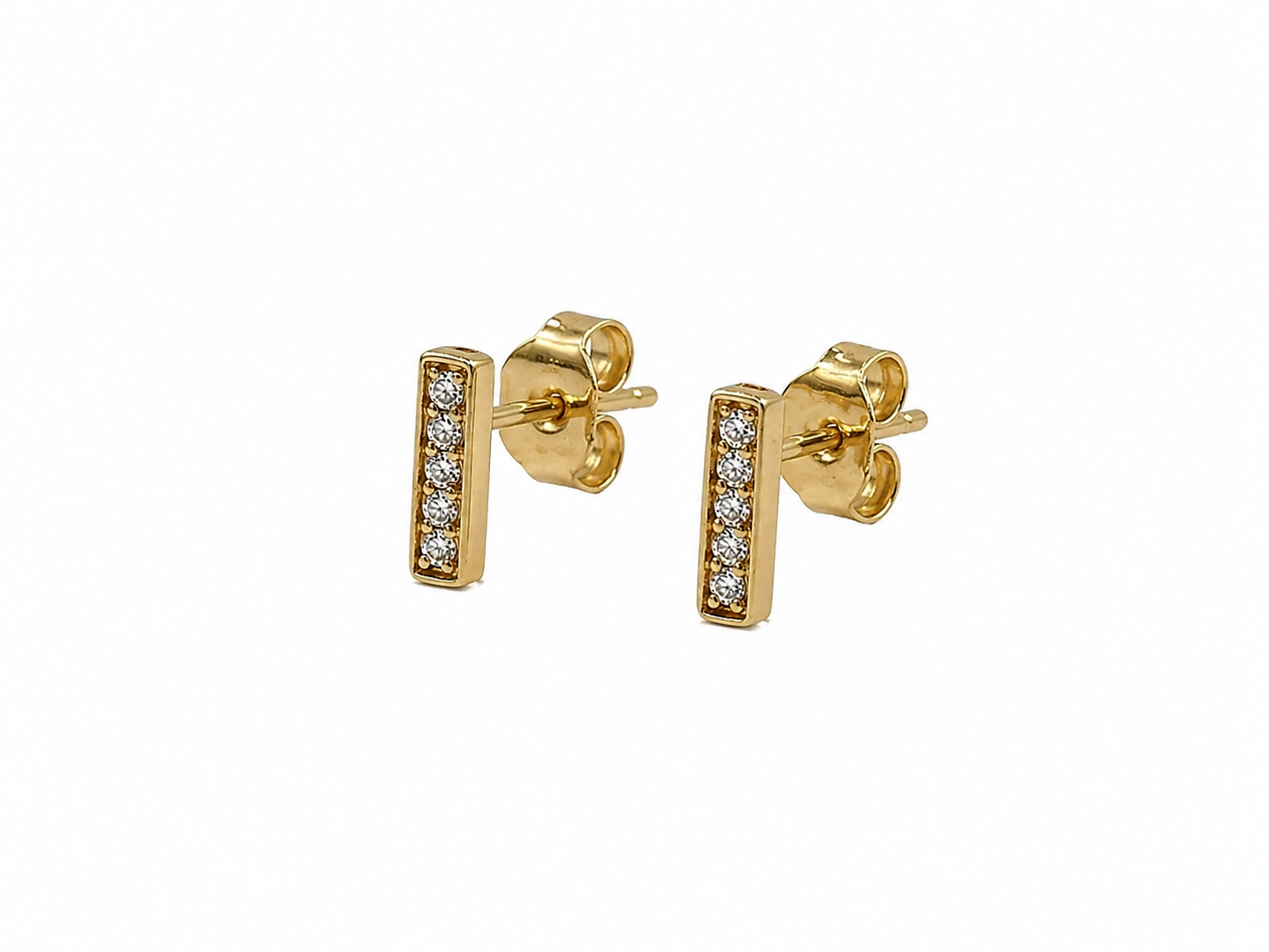 Mini Diamond Bar Studs