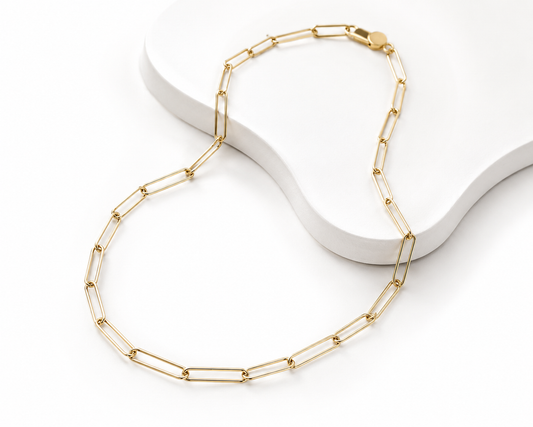 The Elevated Paperclip Necklace