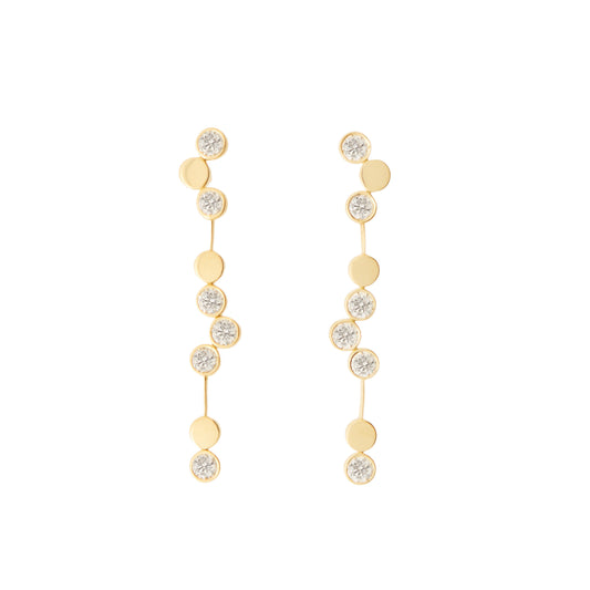 Champagne Bubbles Pindrop Earrings