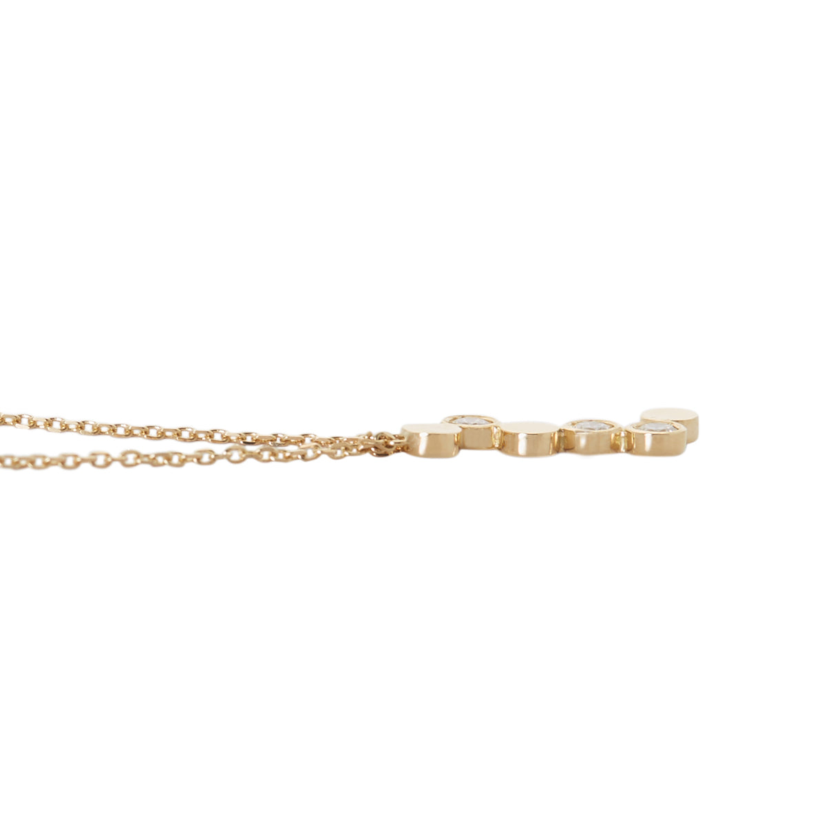 Erin Flynn Champagne Bubbles Pendant Necklace Yellow Gold