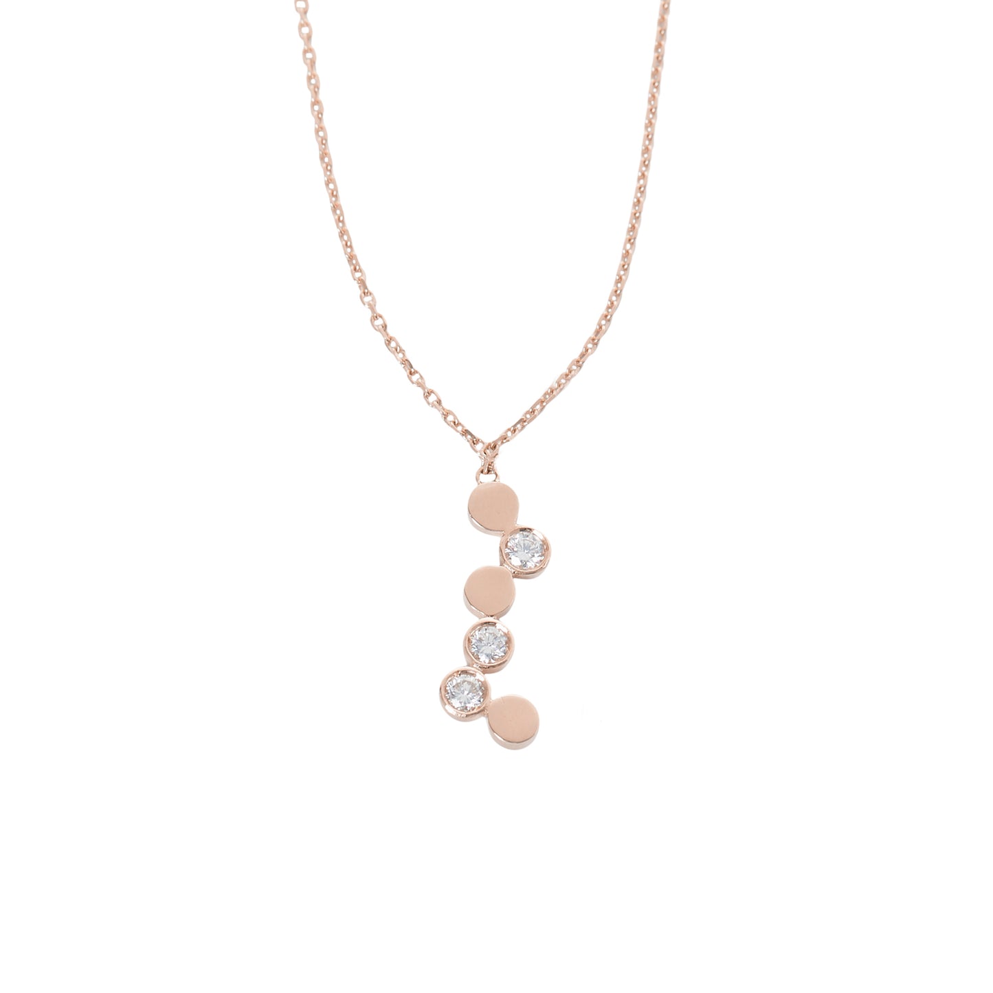 Champagne Bubbles Pendant Necklace