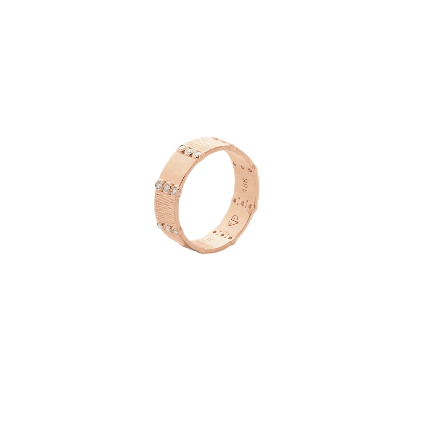 Defining Lines Ring with Diamonds